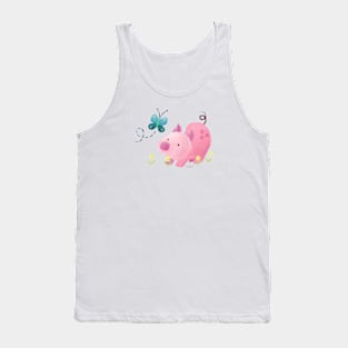 Pig and Butterfly Tank Top
